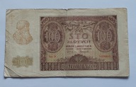 BANKNOT 100 ZŁ ROK 1940 SERIA D GENERALNA GUBERNIA