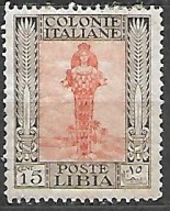 LIBIA POCZTA- Kolonia Włoska 1921 * Mi 28 (002/058)