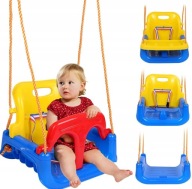 HUŚTAWKA OGRODOWA DLA DZIECI MOCNA DO DOMU OGRODU 3W1 DOMOWA NA LINACH 30KG