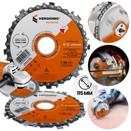 Tarcza łańcuchowa do drewna 115 mm x 22,2 mm 8T piła tnąca na szlifierkę