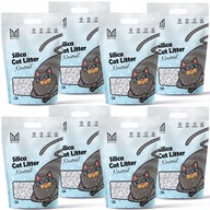 8X ŻWIREK SILIKONOWY DLA KOTA MERSJO 3,8L PREMIUM BEZPYŁOWY NATURALNY