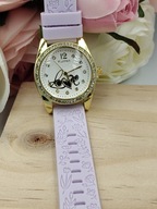 Kurren zegarek damski silikonowy pasek tarcza z cyrkoniami i napisem LOVE