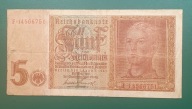 Niemcy, Banknot 5 Marek III Rzesza F 14566751