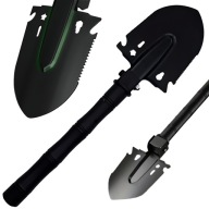 Saperka WIELOFUNKCYJNA Łopatka OGRODOWA z Piłką STALOWA CZARNA Motyka