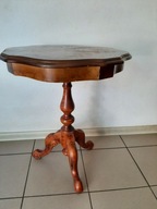 VINTAGE STOLIK FRANCUSKI STOLICZEK KAWOWY DREWNIANY INKRUSTOWANY