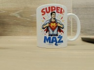 Kubek dla Super Męża – śmieszny kubek, prezent dla męża