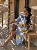 ZOCCO Maxi koszula, sukienka naturalna lekka bawełna