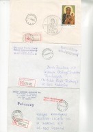 "R"Częstochowa 1,17,Rudniki Częstochowskie- 3 koperty polecone