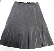 Z322_SZARA WIZYTOWA SPÓDNICA W KLINY / 44