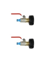 2 x KRAN METALOWY 1/2 mauser zbiorniki adapter