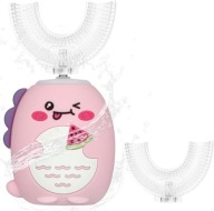 SZCZOTECZKA SONICZNA DLA DZIECKA DZIECIĘCA DZIECI 360 U-KSZTAŁT KOLOR RÓŻOW