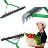 GRABIE AERATOR DO TRAWY AERACJI OGRODOWY NAPOWIETRZNIA TRAWNIKA GLEB 32 CM