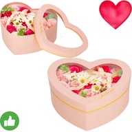 RÓŻE MYDLANE FLOWER BOX 24 SZT PREZENT KWIATY PUDEŁKO SPRINGOS PREMIUM