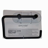 UCHWYT NA PAPIER TOALETOWY BIAŁY MARMUR BEZ WIERCENIA