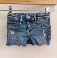 Szorty jeansowe dziewczęce HM 104 uniwersalne elastyczne markowe (137)