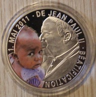 JAN PAWEŁ II 1. MAJ 2011 BEATYFIKACJA - 100 FRANKÓW 2011 KAMERUN, KOLOR