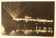 PRAHA - PRAGA, Prazsky hrad v slavnostin osvetleni, CZECHY - CZECHOSŁOWACJA