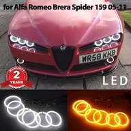 RINGI LED COTTON BIAŁE Z MOTYWEM KIERUNKOWSKAZU ANGEL EYES Alfa Romeo 159