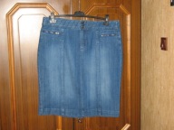 Bonprix - nowa jeansowa przeszycia ciemny jeans 42/44!