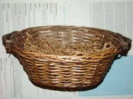 Koszyk z wikliny prezentowy dekoracyjny wystawowy owalny 41 x 27 x 14 cm !