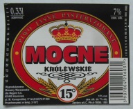 ETYKIETA PIWO MOCNE KRÓLEWSKIE BROWAR WARSZAWA ROZLEWNIA REGENT KOŹMINEK