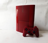 Limitowana RED PS3SSlim 500gb,HEN przerobiona,Pad DS3,10000 gier retro,
