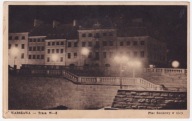WARSZAWA Trasa W-Z Plac Zamkowy nocą lata 40
