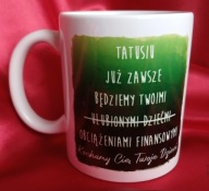 Kubek handmade z humorystycznym napisem