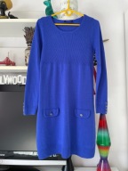 H luzna F&F SZAFIROWA DZIANINA ciepła blue S