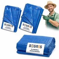 PLANDEKA WODOODPORNA WZMACNIANA PŁACHTA GRUBA NIEBIESKA MOCNA 2 X 3 M