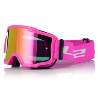 GOGLE NARCIARSKIE LS2 CHARGER –RÓŻOWE LUSTRZANE UV ANTYPARA DAMSKIE PREMIUM