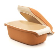 GARNEK RZYMSKI GLINIANY PROSTOKĄTNY 3,5L Z POKRYWĄ DO PIECZENIA PIEKARNIK