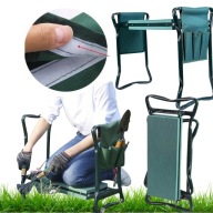 KLĘCZNIK OGRODOWY SKŁADANY TABORET STOŁEK ŁAWECZKA OGRODU 3W1 PRZYBORNIK
