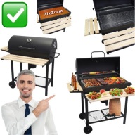 GRILL WĘGLOWY STALOWY BARYŁKOWY NA WÓZKU – PREMIUM DO OGRODU | HECKERMANN