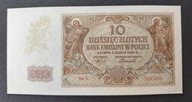 Banknot 10 zł Polska 1940, stan 1/1+, seria L.