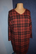 * BONPRIX * SUKIENKA W KRATKĘ Z DŁUGIM RĘKAWEM_50