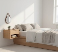 SZAFKA NOCNA Z DREWNA DĘBOWEGO