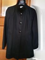 Płaszcz damski czarny z wełną f. C&A