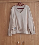 Made In Italy damska elegancka beżowa bluza M/L