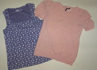 BLUZKA FIOLET BHS i BLUZKA SWETEREK ATMOSPHERE 40