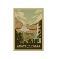 "Gravity Falls" - Dekoracyjny Plakat Vintage – Modernistyczny Akcent