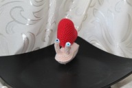 Mały ślimak na szydełku