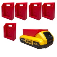 ZESTAW 5x UCHWYT DeWALT XR 18V 20V wieszak na akumulator