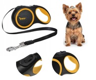 Smycz Automatyczna dla Psa PURLOV 8m do 50kg Taśma Mocna Blokada Mechanizm