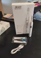 Seago szczoteczka soniczna elektryczna 2koncowki ładowarka 40000 biala etui