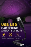 Projektor Gwiazd USB LED Laser Do Auta Samochodu Fioletowy Efekt Gwiazd