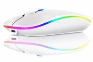 Mysz Bezprzewodowa Bluetooth RGB Cicha Do Laptopa PC Smartfon Smart TV