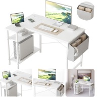 Biurko L Narożne 100cm Półki Gniazdka USB do biura do nauki dla studenta