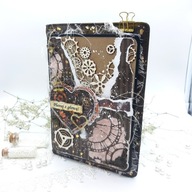 OKŁADKA NA NOTES A5 VINTAGE RETRO HANDMADE