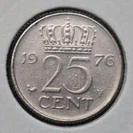 *HOLANDIA [0037]*25 centów 1976 Juliana (królowa Holandii), Korona 25 CENT